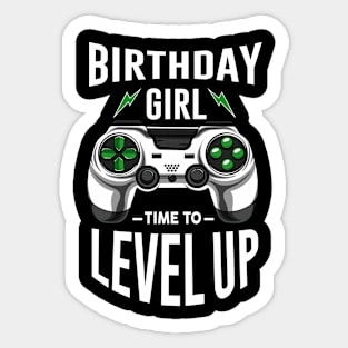 Birthday Girl Time To Level UP Sticker